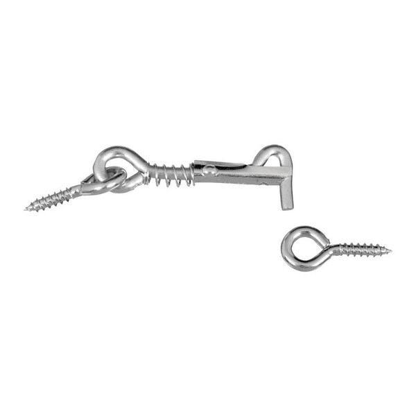 National Hardware National Hardware Zinc-Plated Silver Steel 2 in. L Safety Hook and Eye 1 pk N170-738 - main